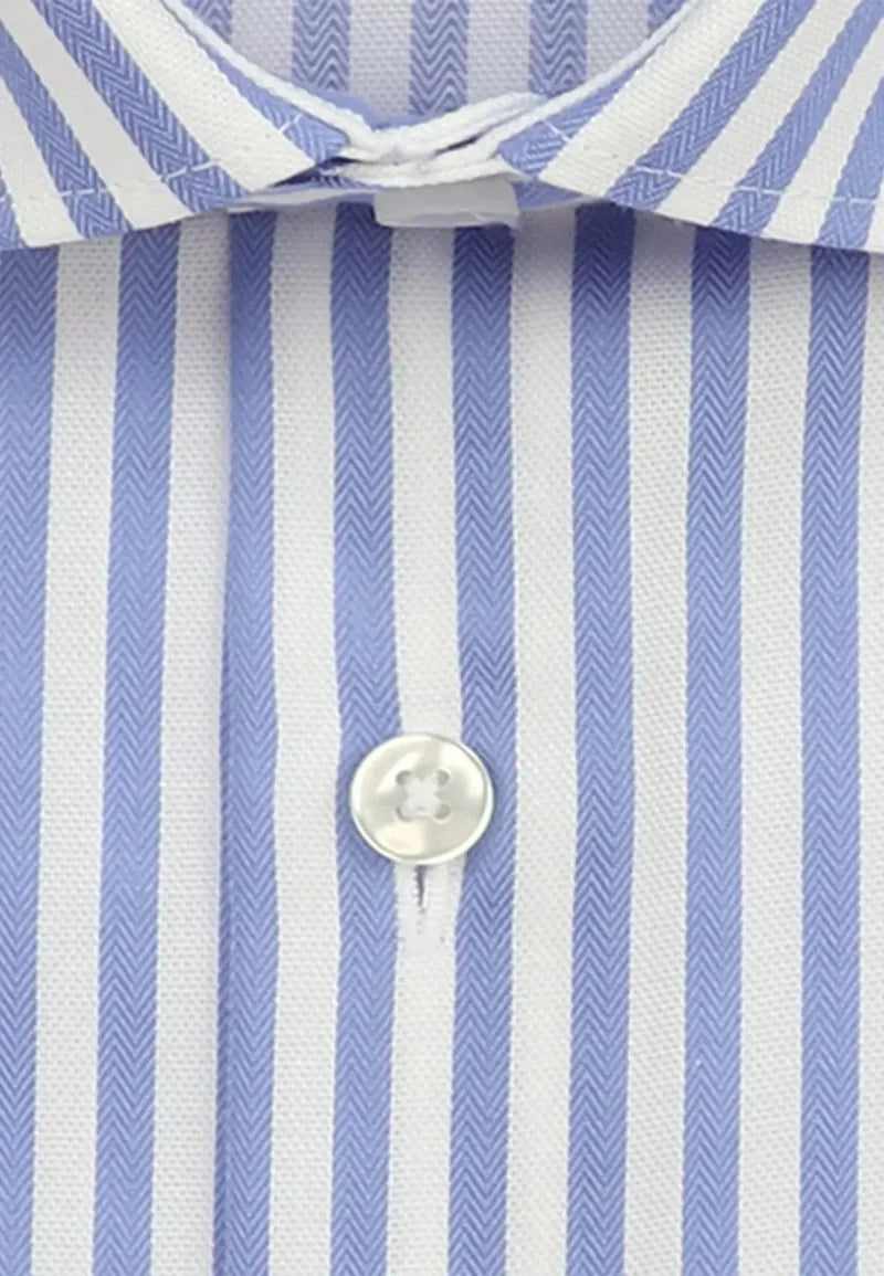 Seidensticker Kent Stripe Shirt - Blue