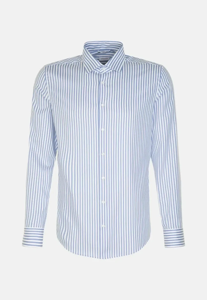 Seidensticker Kent Stripe Shirt - Blue