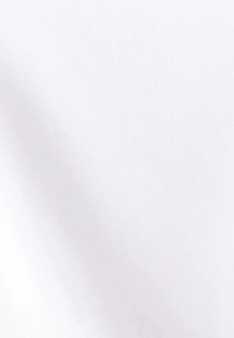 Seidensticker Twill Kent Shirt with Trim - White