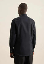 Seidensticker New Kent Shaped Twill Shirt - Black