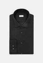 Seidensticker New Kent Shaped Twill Shirt - Black
