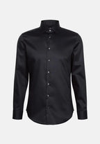 Seidensticker New Kent Shaped Twill Shirt - Black