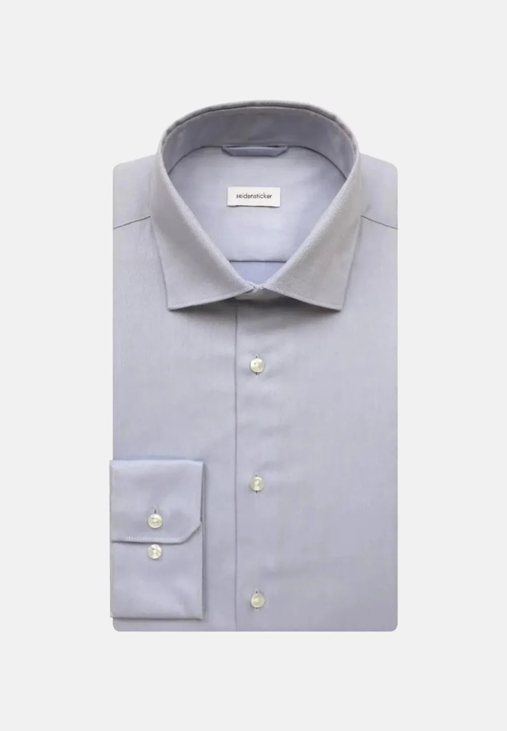 Seidensticker New Kent Shaped Twill Shirt - Blue