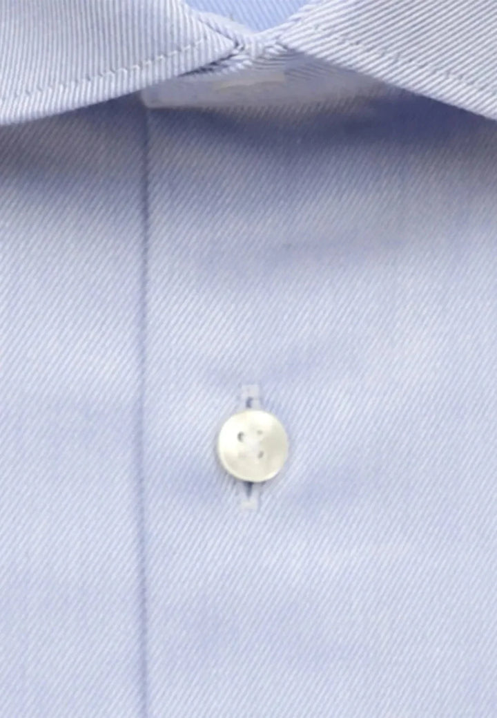 Seidensticker New Kent Shaped Twill Shirt - Blue