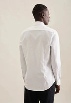 Seidensticker New Kent Shaped Twill Shirt - White