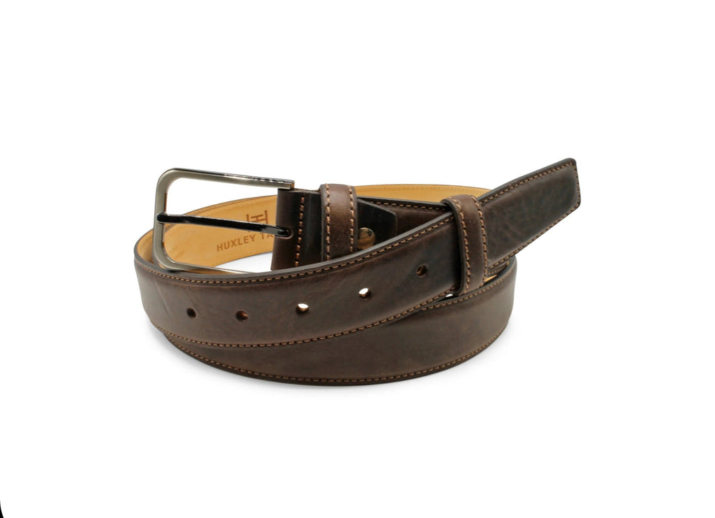 Huxley Tanner "Sobers" Weathered Effect Leather Belt