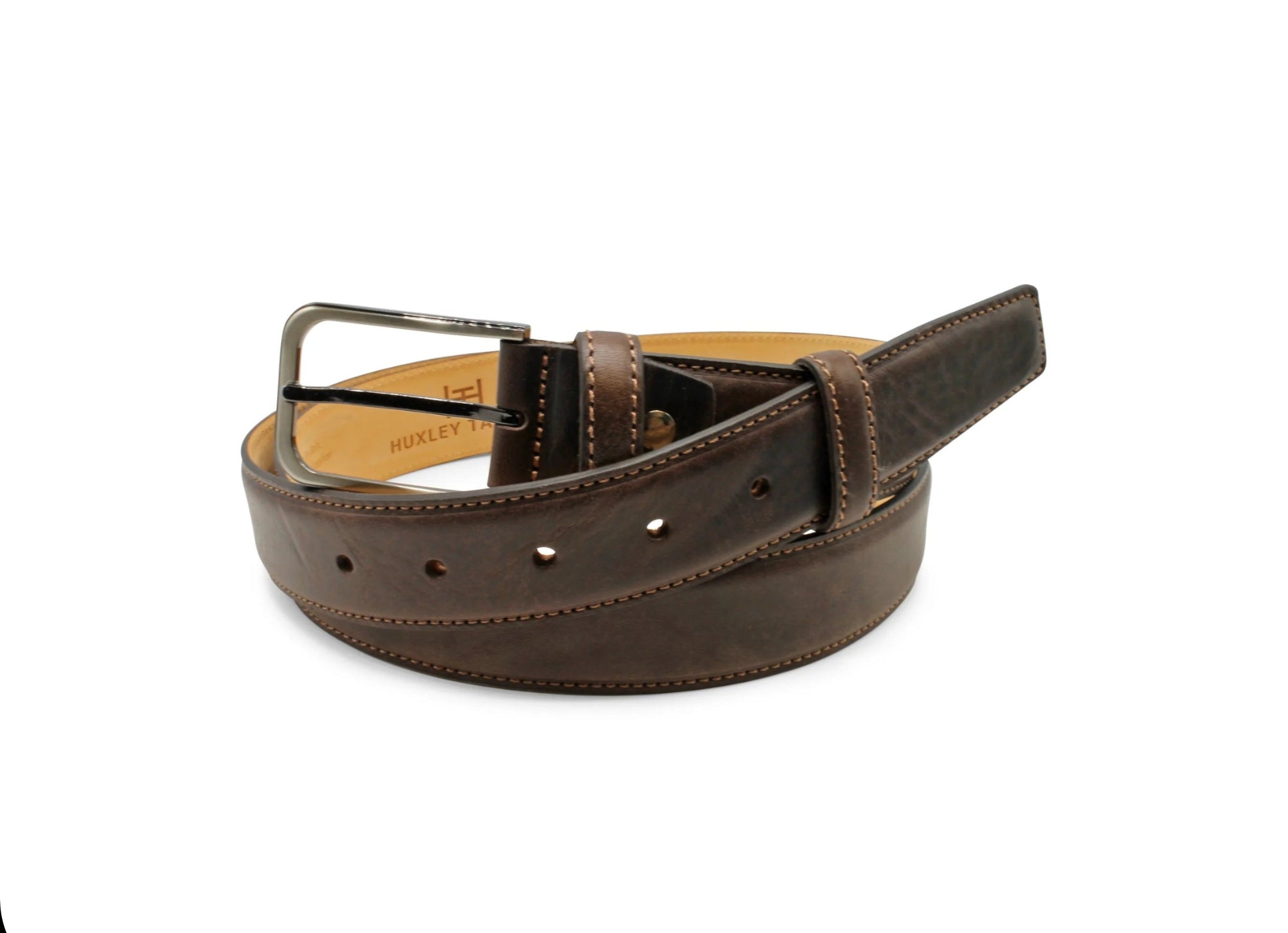 Huxley Tanner "Sobers" Weathered Effect Leather Belt