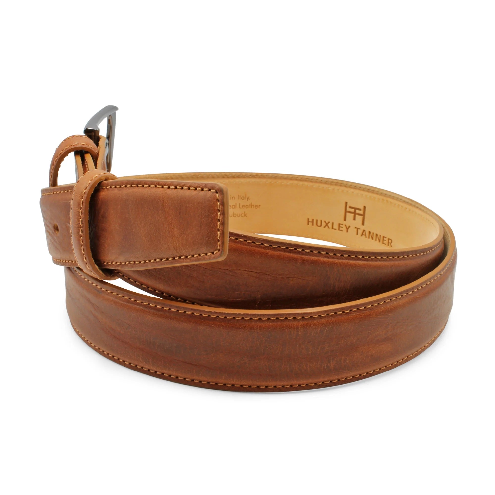 Huxley Tanner "Sobers" Weathered Effect Leather Belt