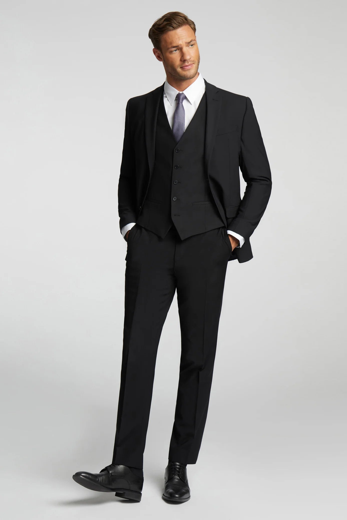 Ted Baker Slim Fit Performance Black Panama Jacket
