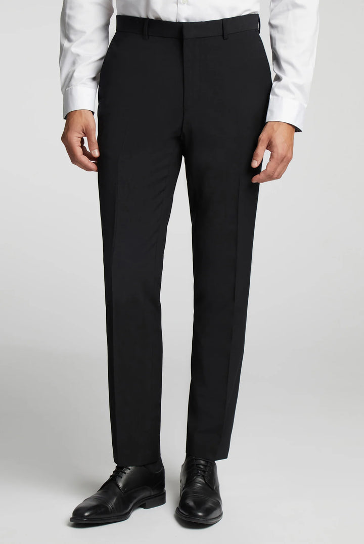 Ted Baker Slim Fit Performance Black Panama Trouser