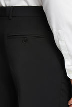 Ted Baker Slim Fit Performance Black Panama Trouser