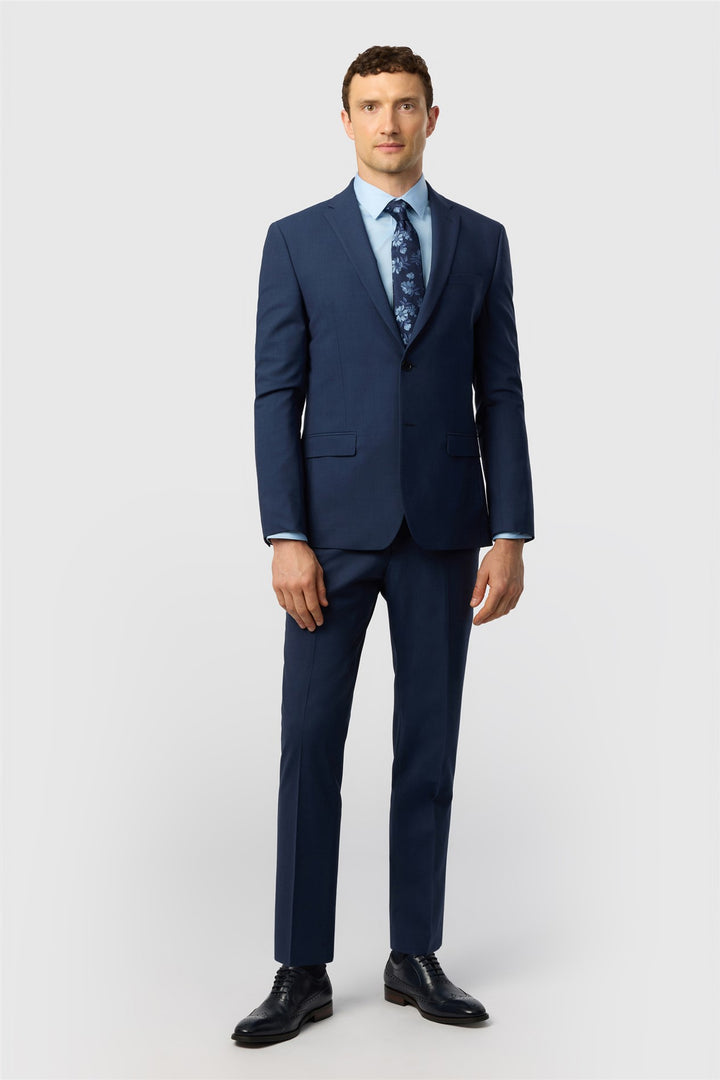 Ted Baker Slim Fit Performance Blue Panama Suit