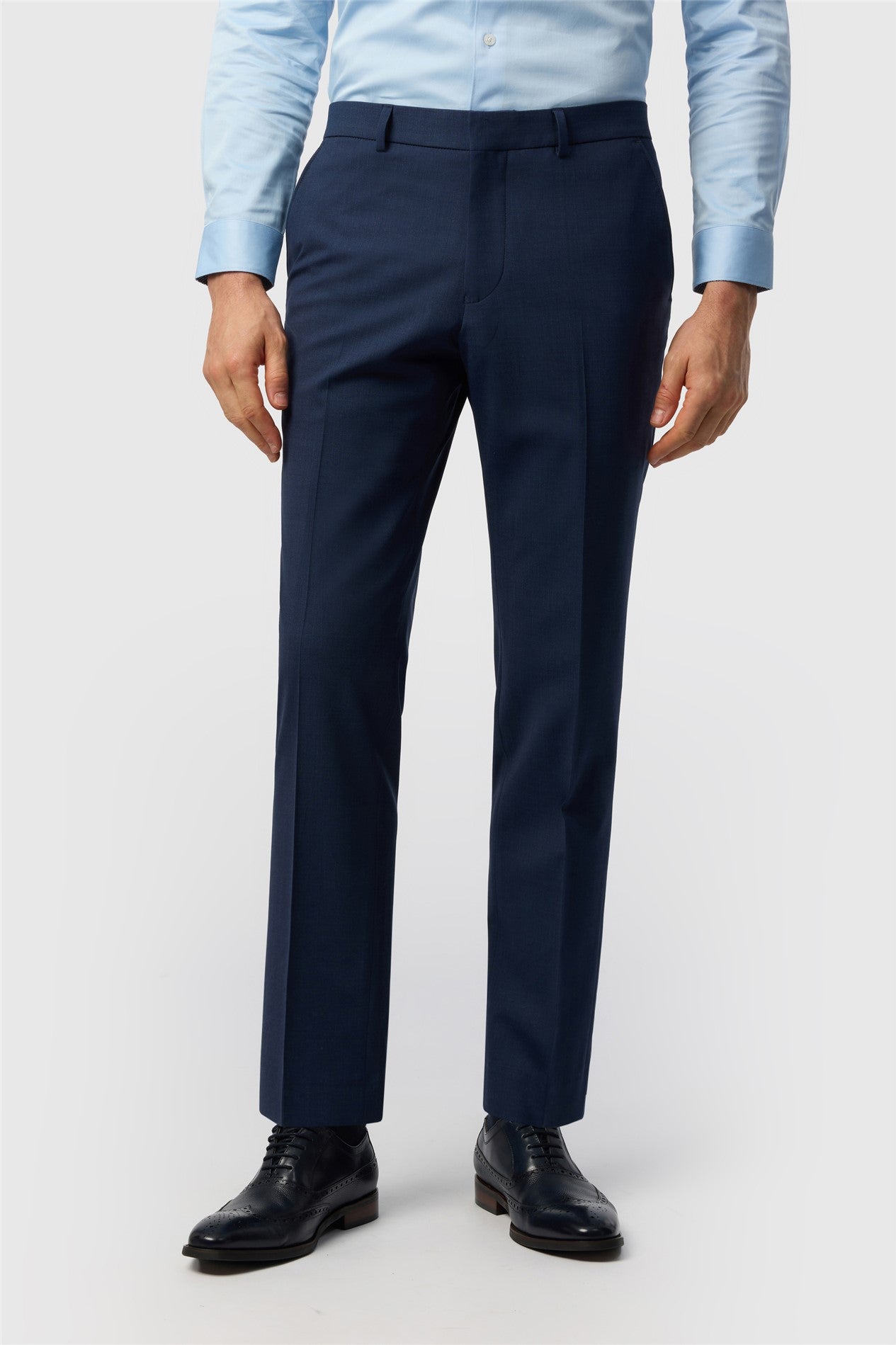 Ted Baker Slim Fit Performance Blue Panama Trouser
