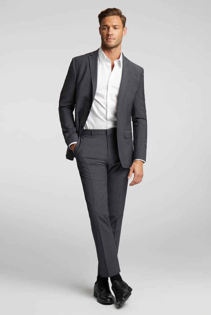 Ted Baker Slim Fit Performance Charcoal Panama Trouser