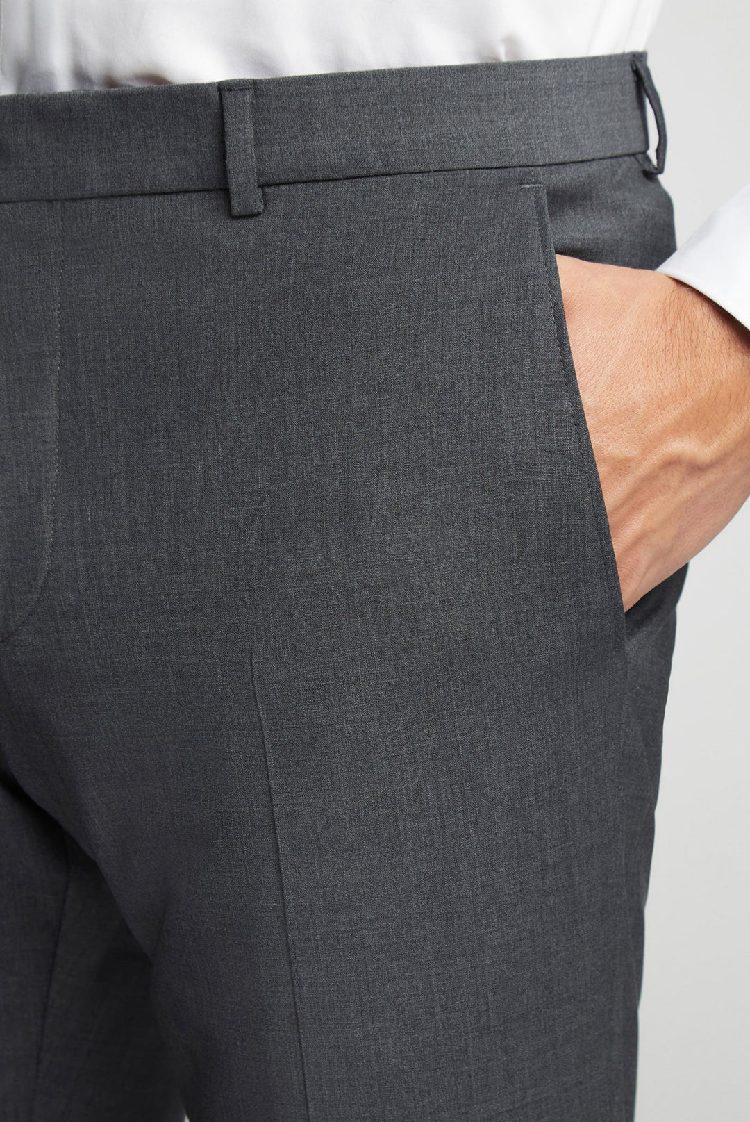 Ted Baker Slim Fit Performance Charcoal Panama Trouser