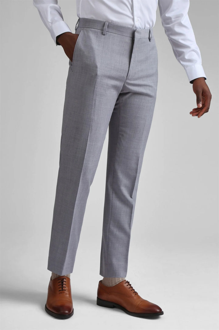 Ted Baker Slim Fit Denali Trousers Light Grey