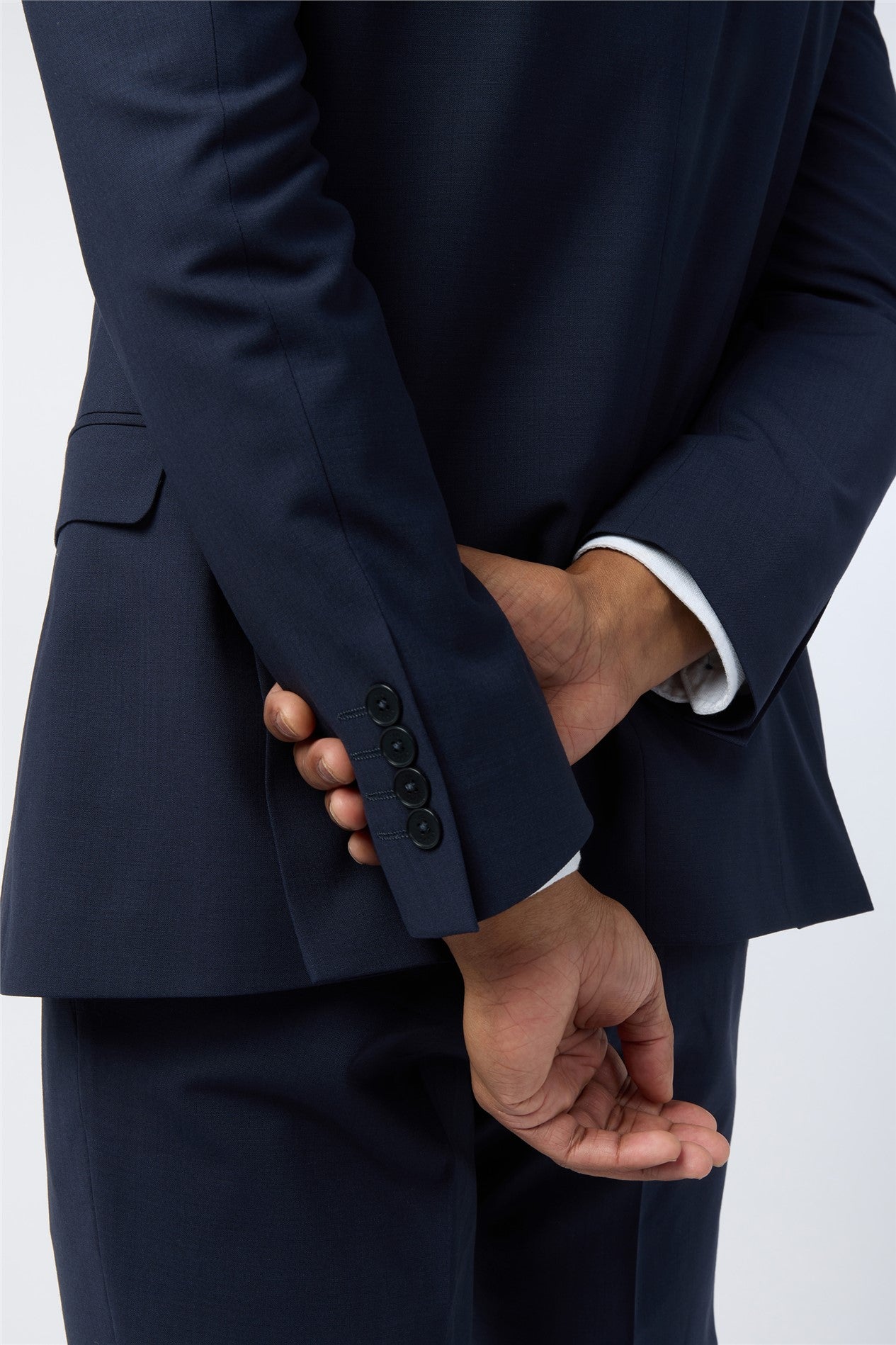 Ted Baker Slim Fit Performance Navy Panama Jacket