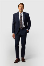 Ted Baker Slim Fit Performance Navy Panama Trouser
