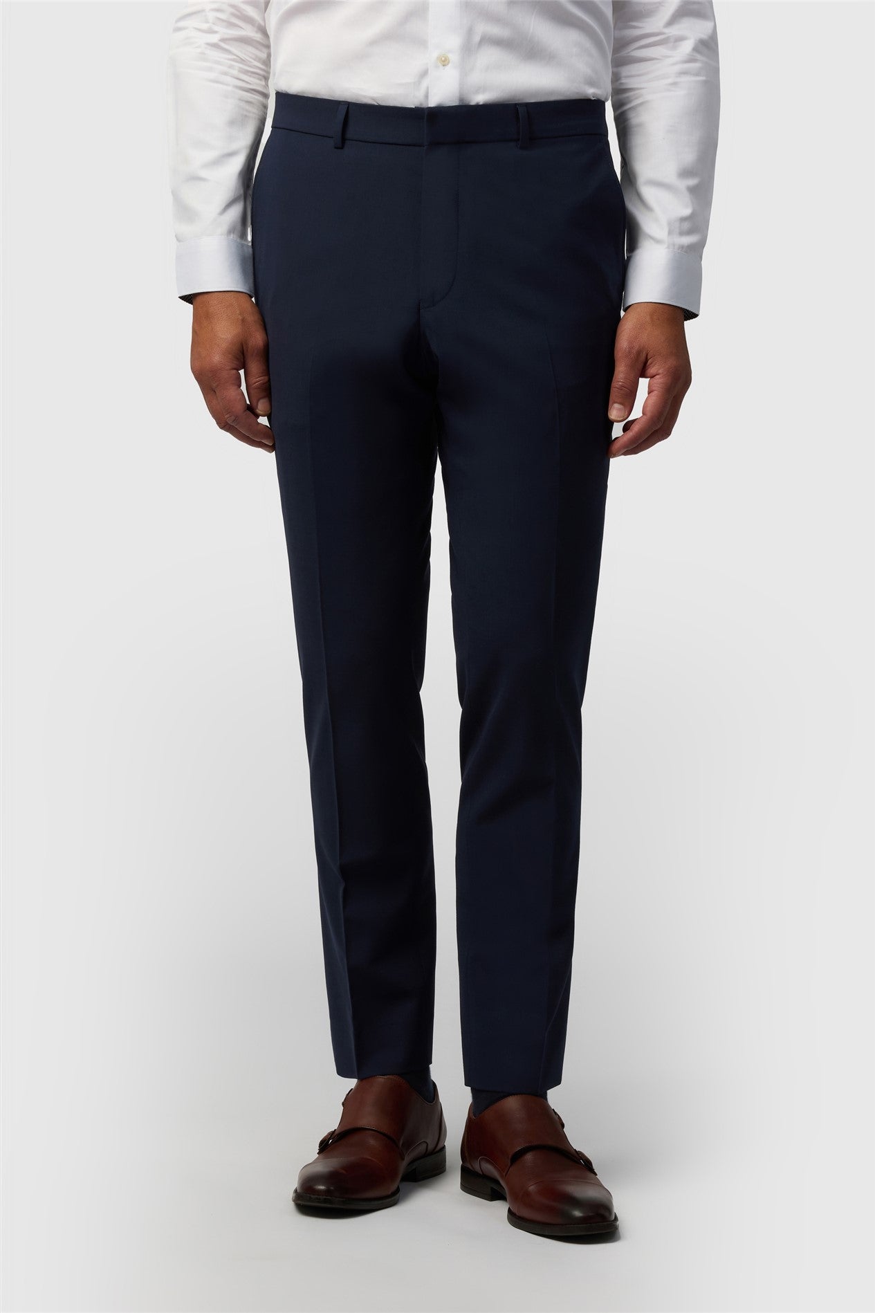 Ted Baker Slim Fit Performance Navy Panama Trouser