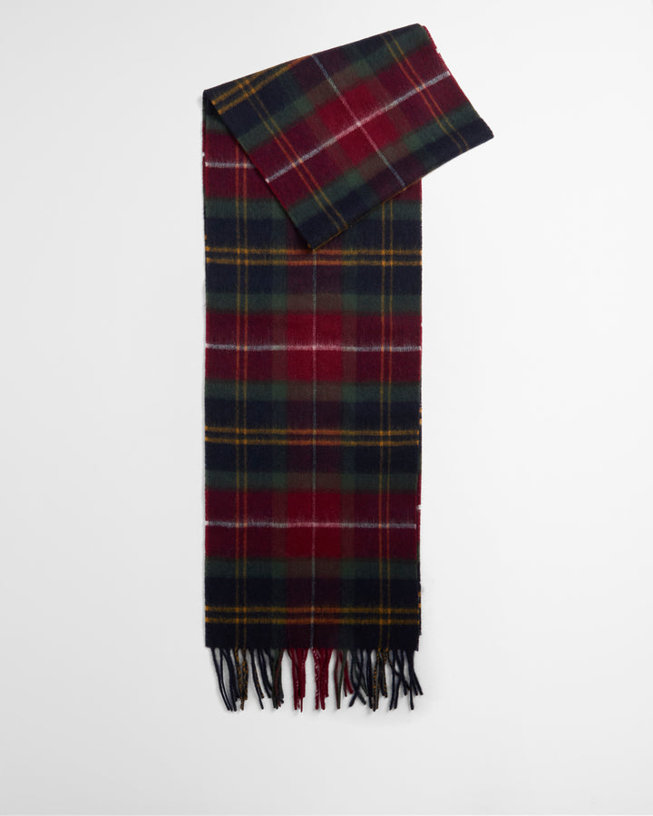 Barbour Wool Cashmere Tartan Scarf - Winterberry Tartan
