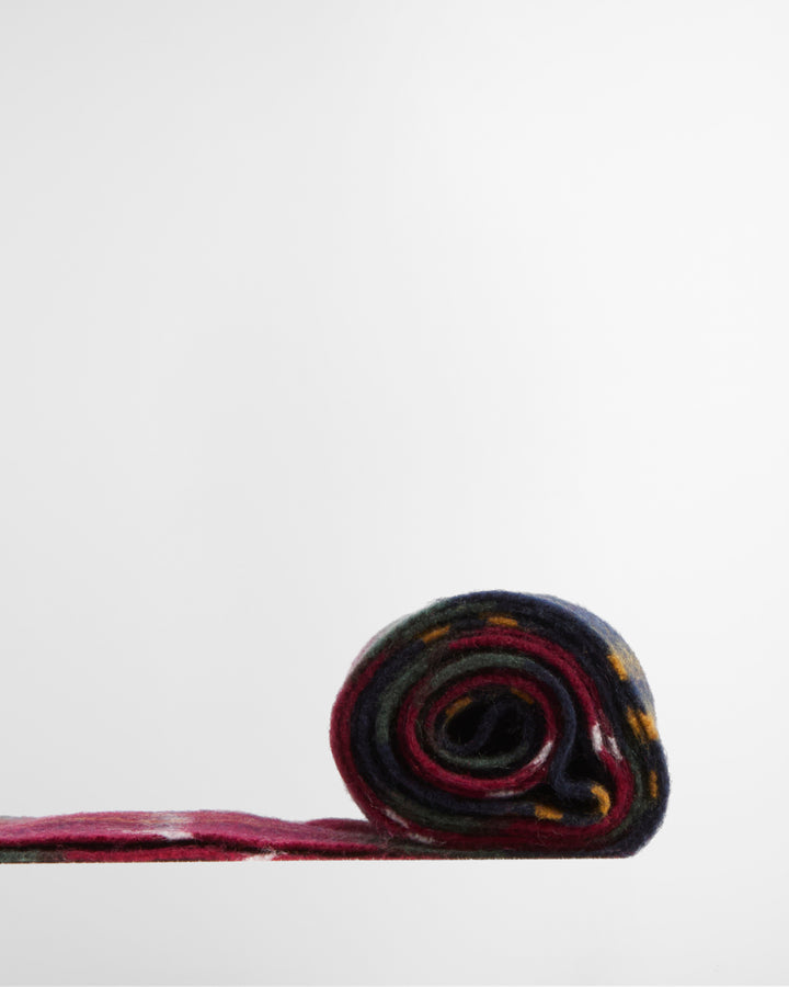 Barbour Wool Cashmere Tartan Scarf - Winterberry Tartan