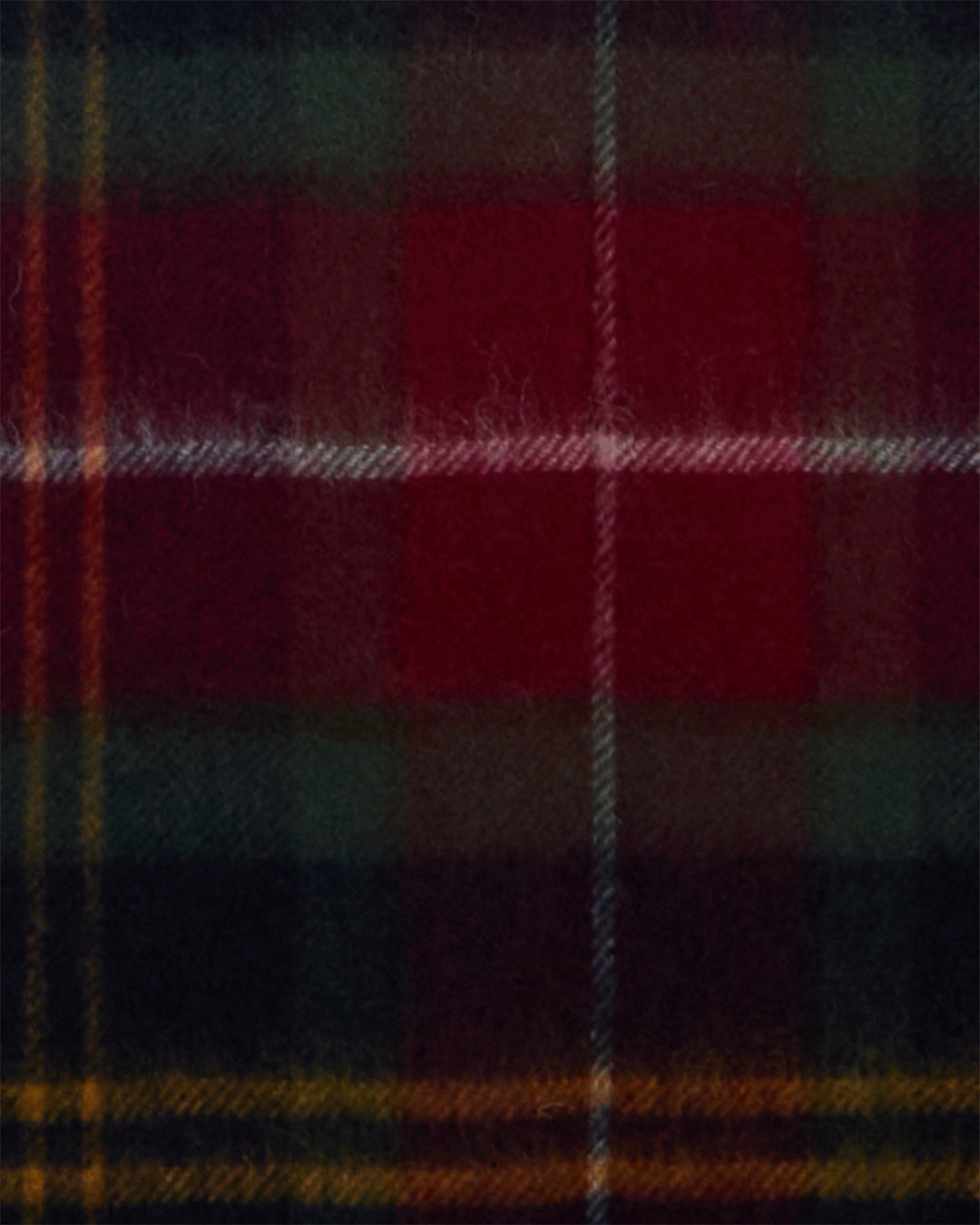 Barbour Wool Cashmere Tartan Scarf - Winterberry Tartan