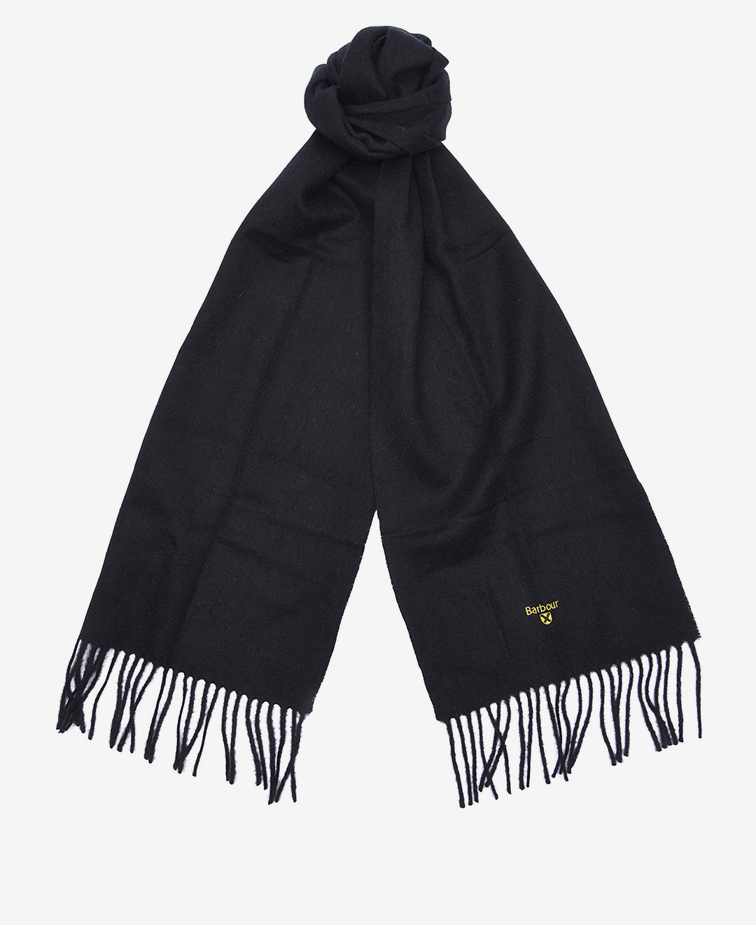 Barbour Plain Lambswool Scarf - Black