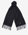 Barbour Plain Lambswool Scarf - Black