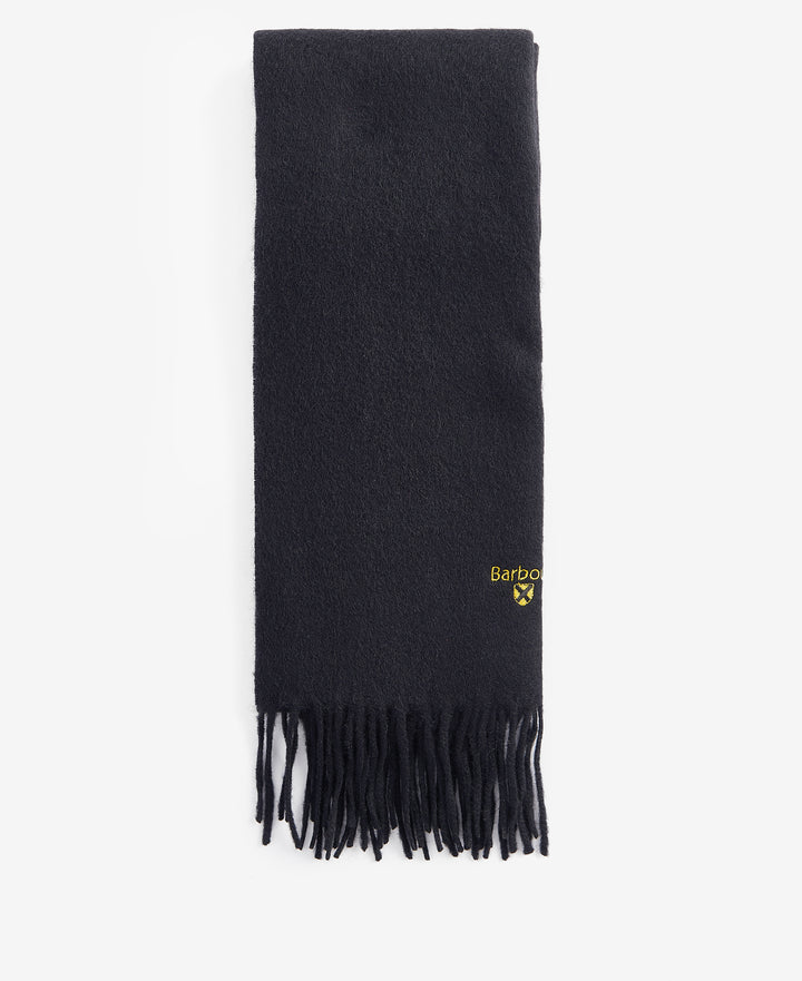 Barbour Plain Lambswool Scarf - Black