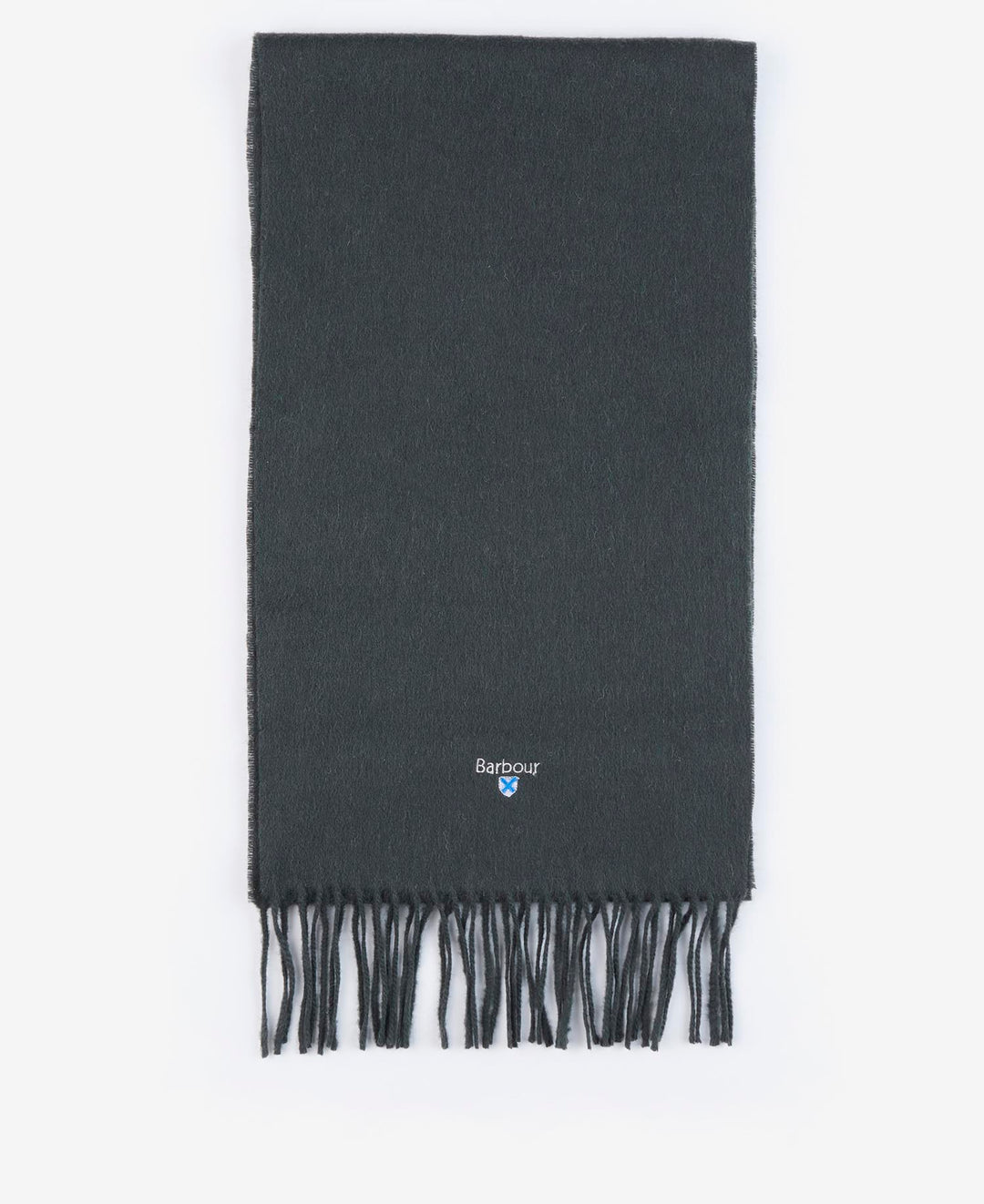 Barbour Plain Lambswool Scarf - Forest Green