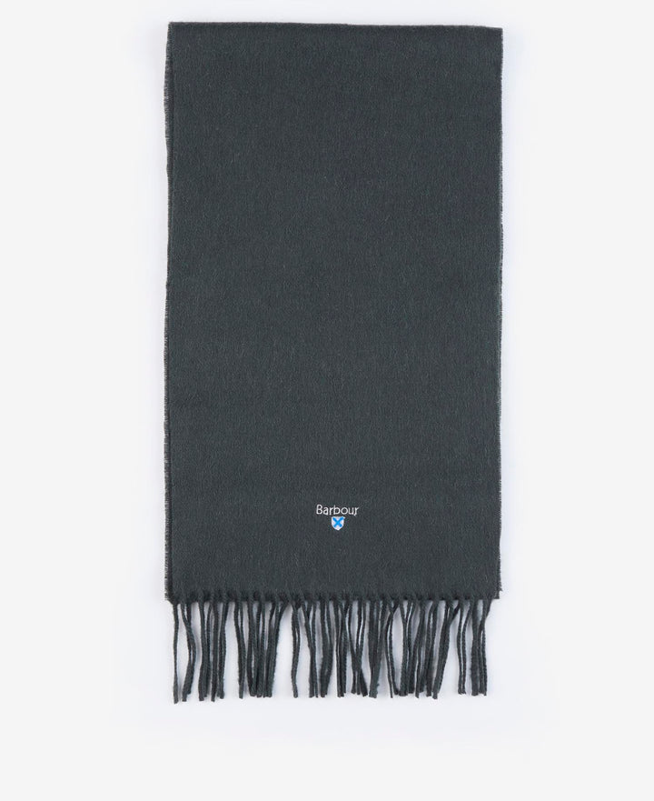 Barbour Plain Lambswool Scarf - Forest Green
