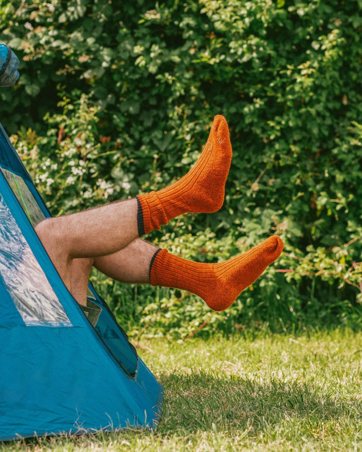 Peregrine British Wool Boot Socks - Orange