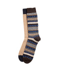 Barbour Fairisle Sock 2 Pack - Birchwood