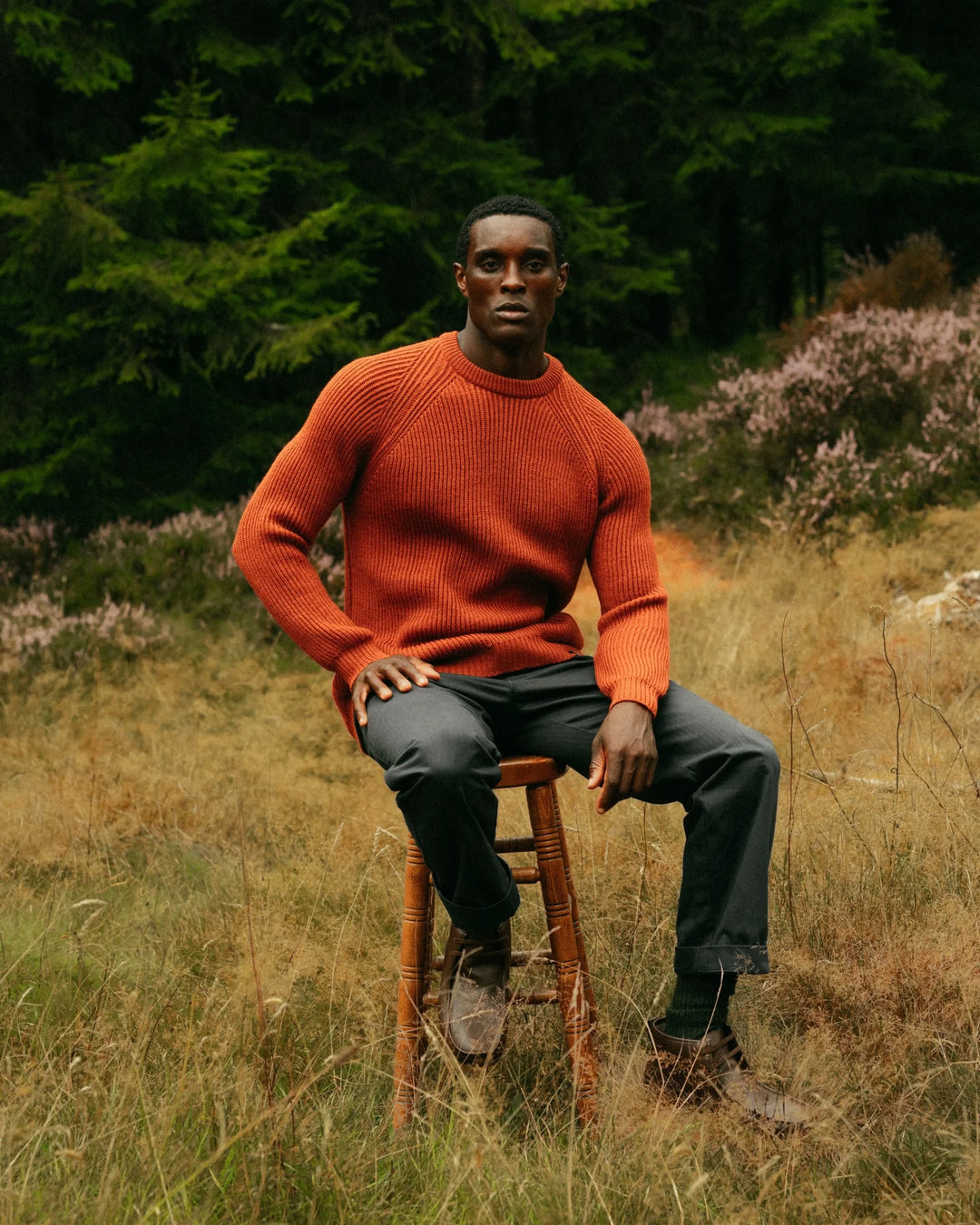 Peregrine Ford Crew Jumper - Orange