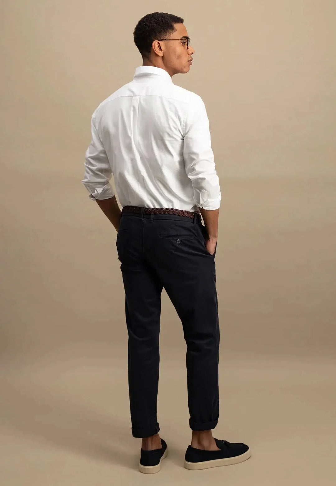 Fynch Hatton Cotton Button Down Oxford Shirt - White