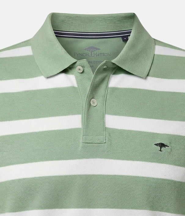 Fynch Hatton Premium Cotton Striped Polo Shirt
