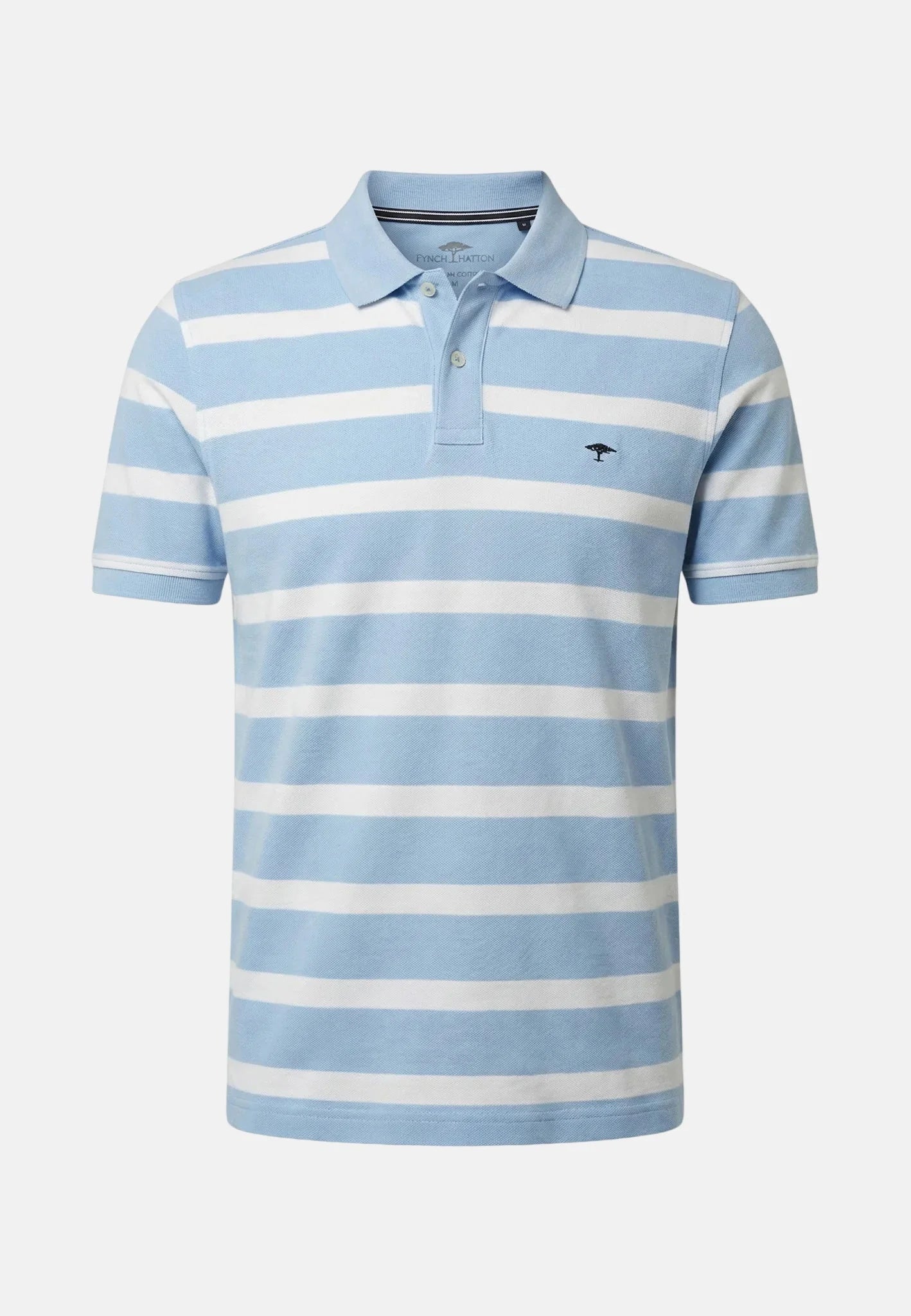 Fynch Hatton Premium Cotton Striped Polo Shirt