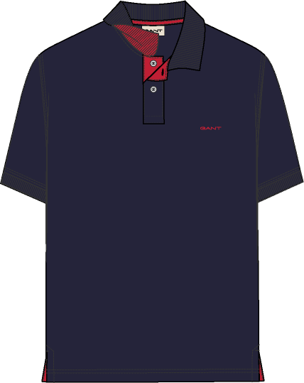 Gant Contrast Piqué Polo Shirt