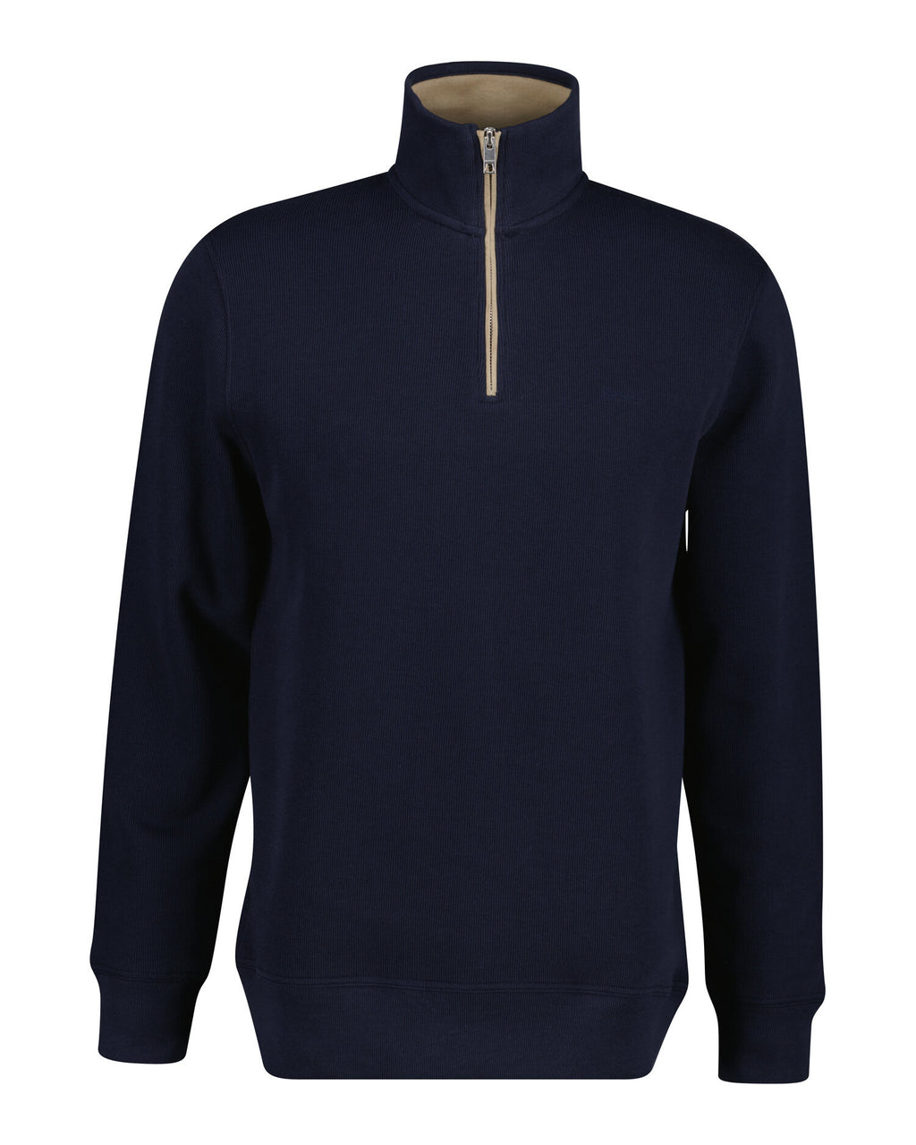 GANT Sacker Rib Half Zip Jumper - Evening Blue