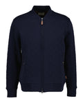 GANT Quilted Bomber Fleece - Evening Blue