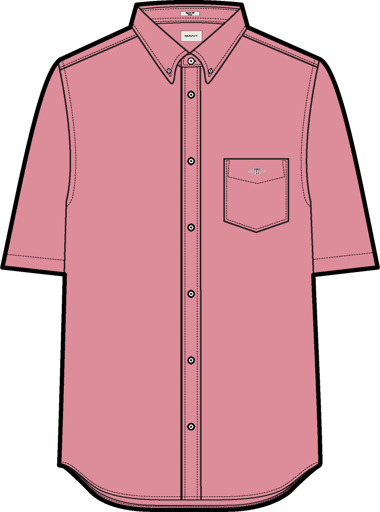 Gant Linen Blend Short Sleeve Shirt