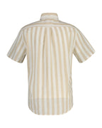 Gant Striped Linen Blend Short Sleeve Shirt