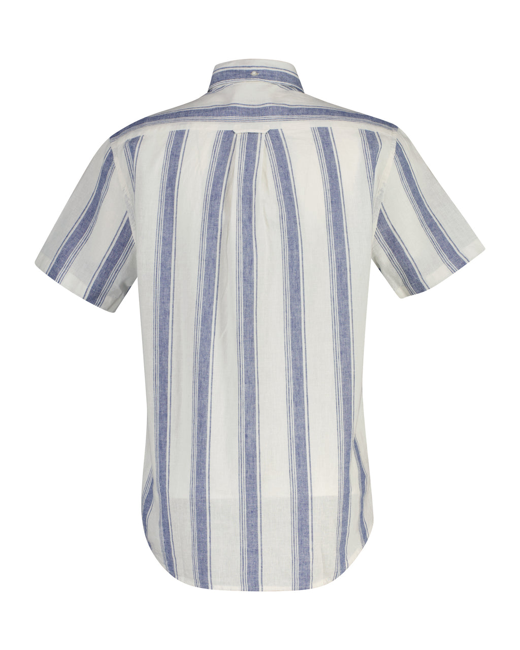 Gant Striped Cotton/Linen Short Sleeve Shirt