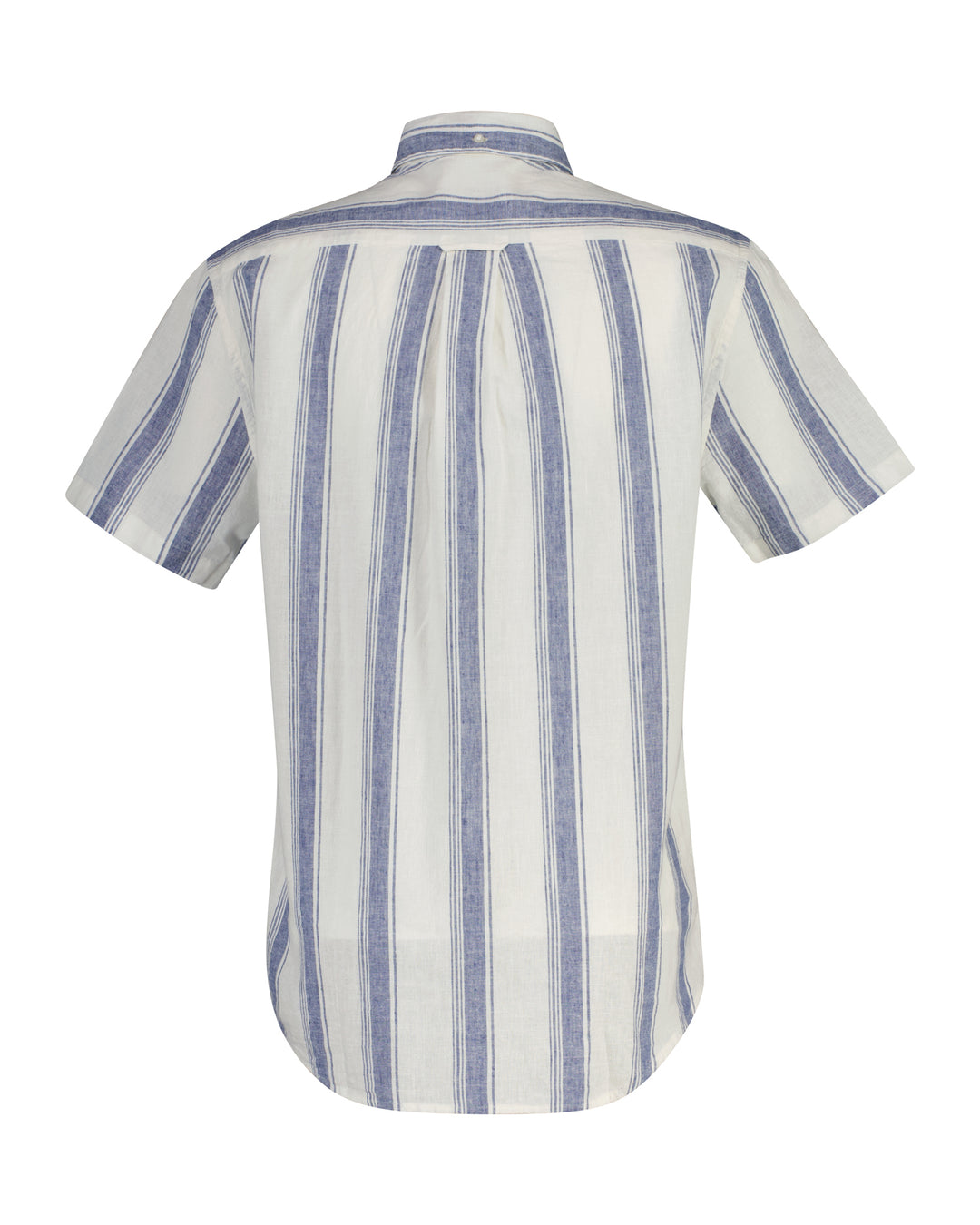 Gant Striped Cotton/Linen Short Sleeve Shirt