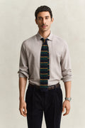 GANT Regular Flannel Melange Stripe Shirt - Light Brown