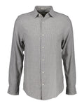 GANT Regular Jaspe Houndstooth Check Shirt - Rich Brown