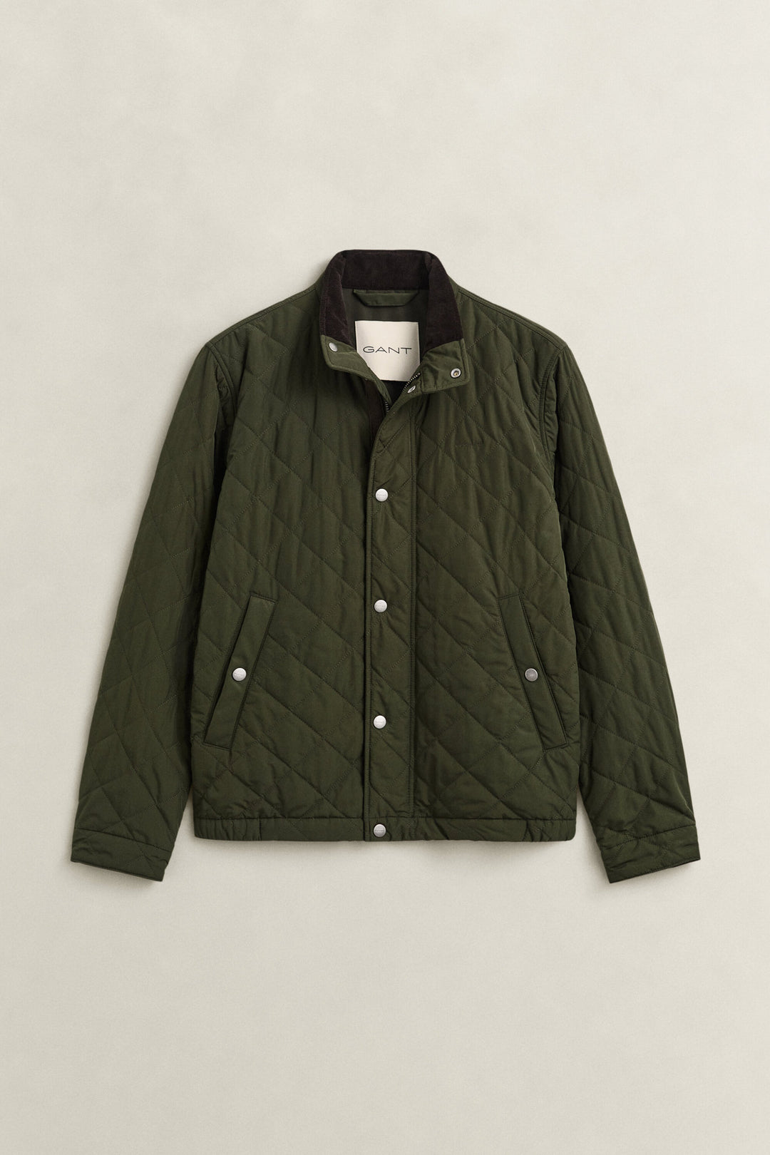 GANT Quilted Jacket - Dark Moss Green