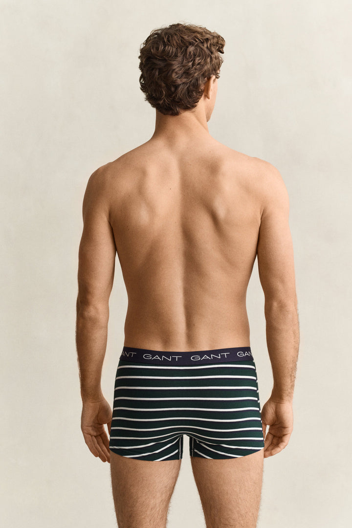 GANT Striped Trunk 3-Pack - Tartan Green