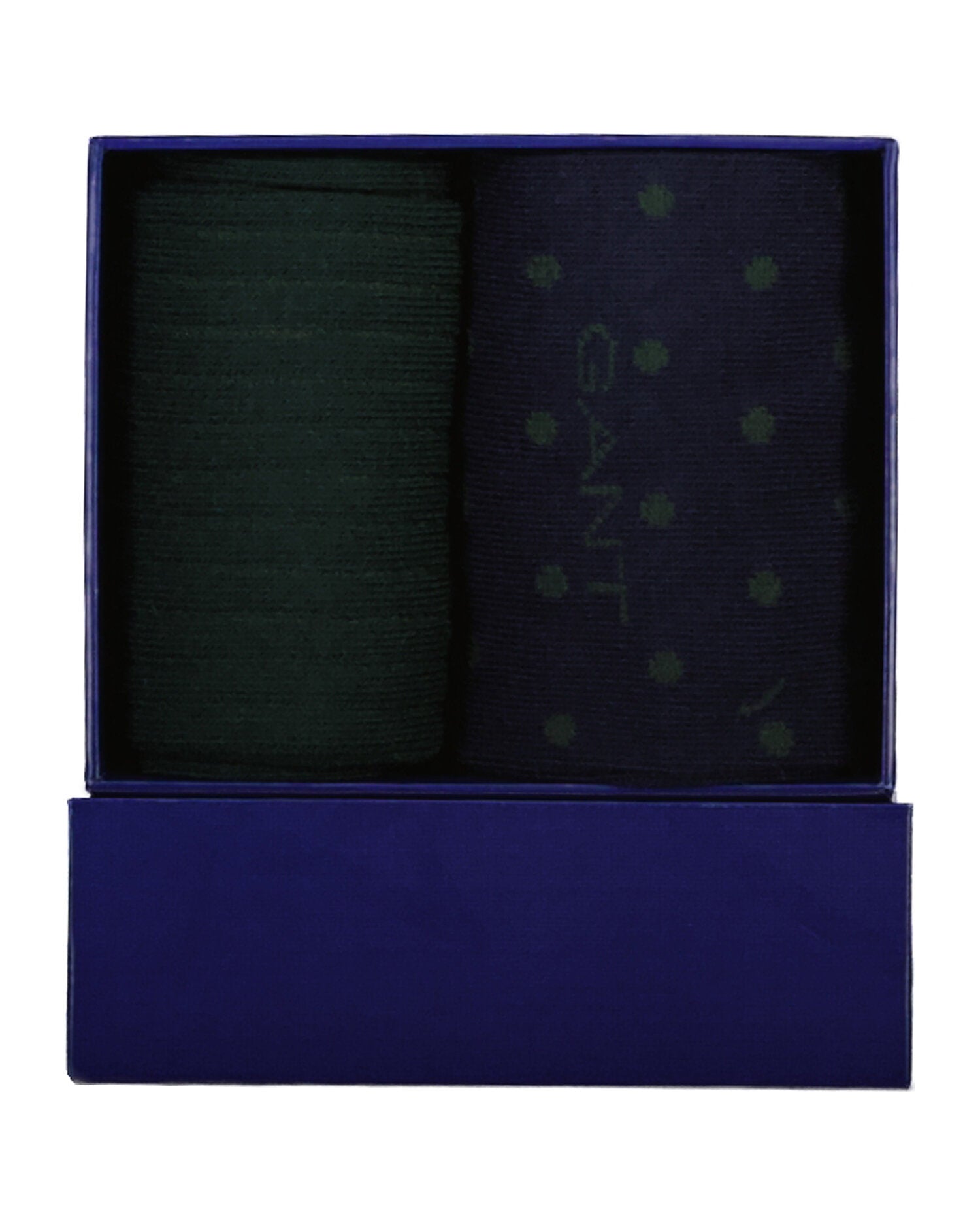 GANT Dot and Rib 2-Pack Sock Gift Box - Evening Blue