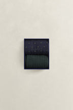 GANT Dot and Rib 2-Pack Sock Gift Box - Evening Blue